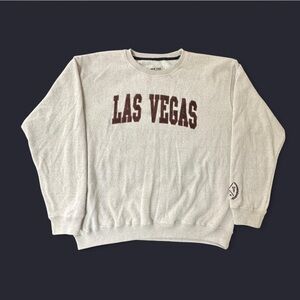 New York Popular Las Vegas Grey Crewneck Sweater
